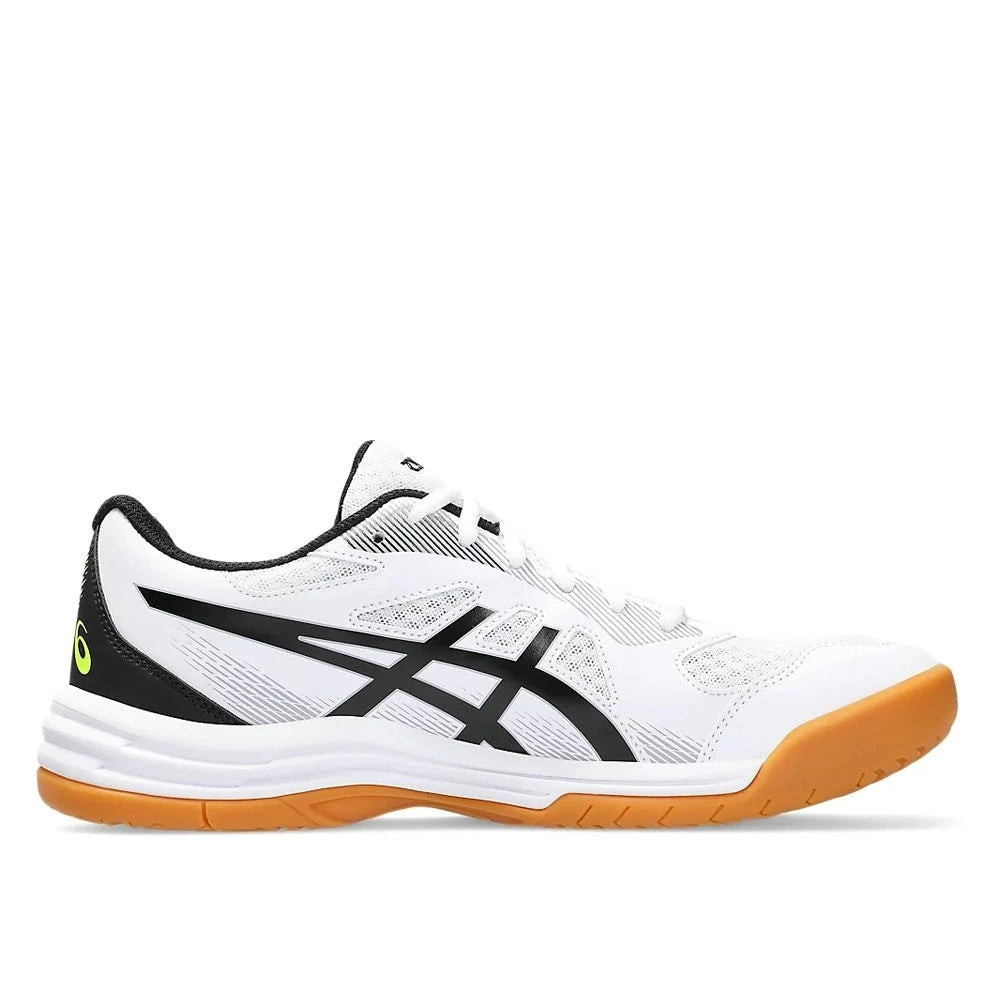 Asics Upcourt 5 White Orange Handball Squash Volleyball Indoor 2023 Sports Shoes