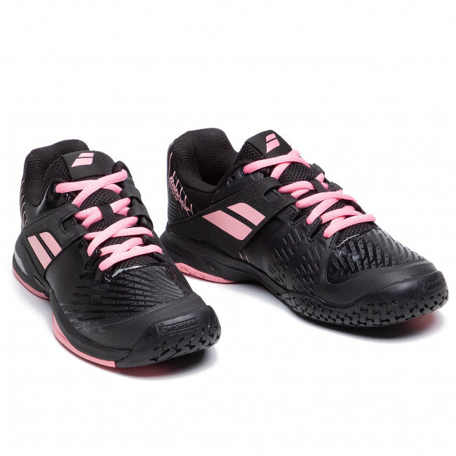 Babolat Propulse All Court JUNIOR & Ladies Black Pink Tennis Shoes