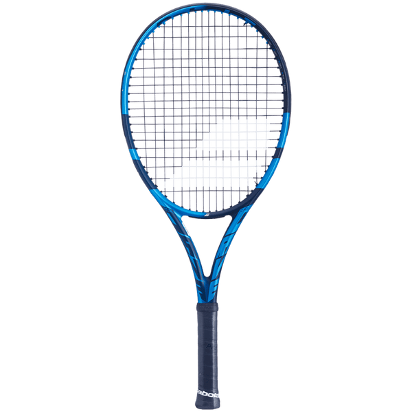 Babolat Pure Drive JUNIOR 230gm 25 STRUNG With Cover Full Graphite Blue Tennis Racket