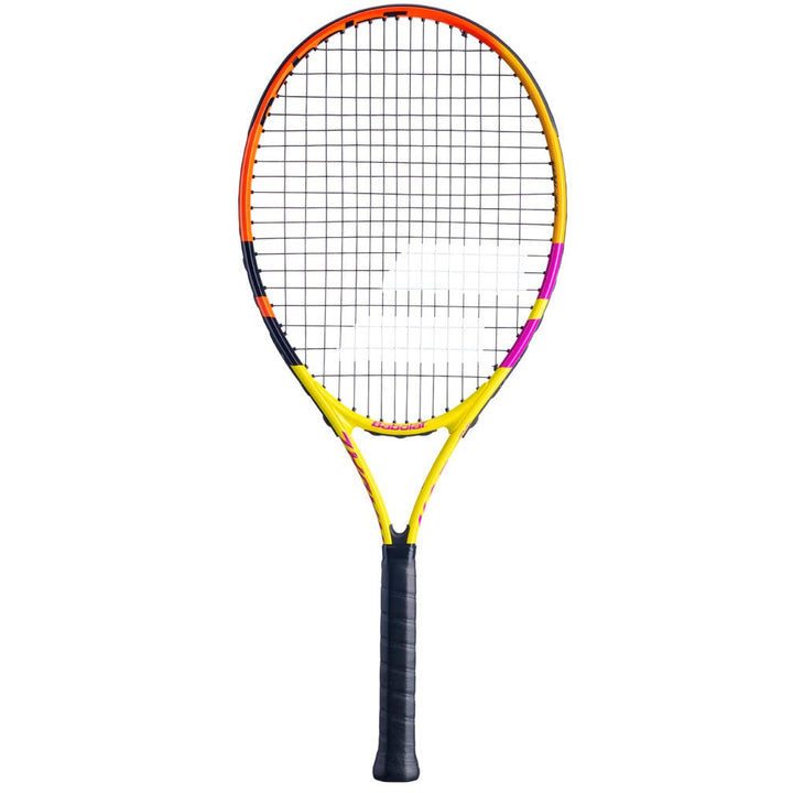 Babolat Pure Aero Nadal 195gm JUNIOR 21 STRUNG With Cover Yellow Orange Purple Tennis Racket WS