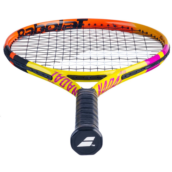 Babolat Pure Aero Nadal 245gm JUNIOR 26 STRUNG With Cover Yellow Orange Purple Tennis Racket