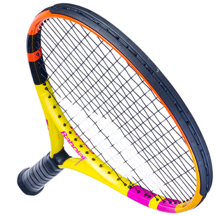 Babolat Pure Aero Nadal 245gm JUNIOR 26 STRUNG With Cover Yellow Orange Purple Tennis Racket