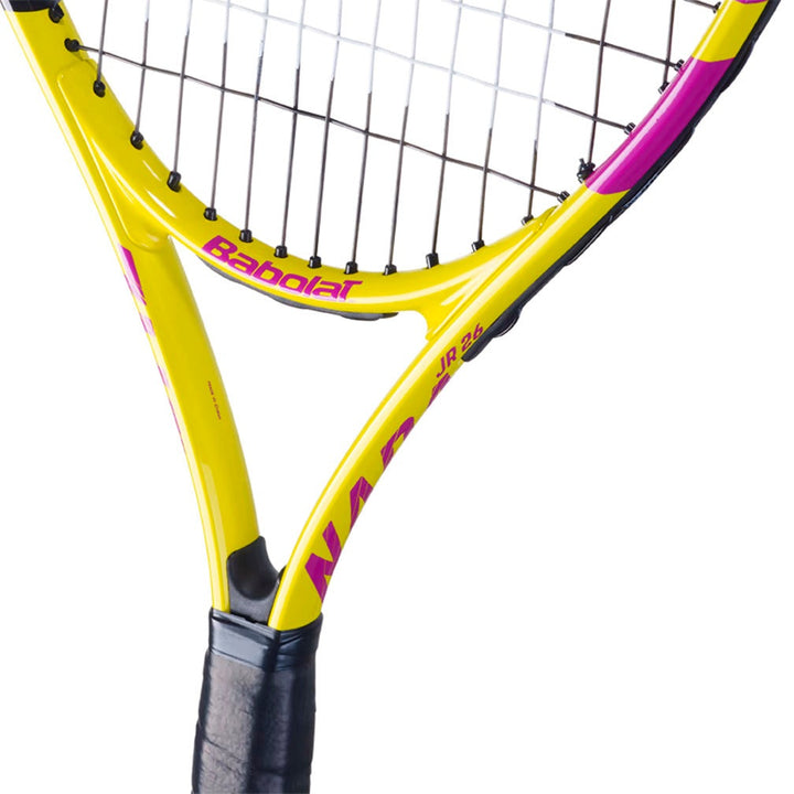 Babolat Pure Aero Nadal 245gm JUNIOR 26 STRUNG With Cover Yellow Orange Purple Tennis Racket