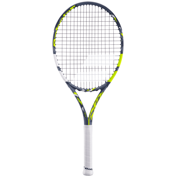 Babolat Pure Aero Alcaraz 240gm JUNIOR 25 GRAPHITE Strung With Cover Yellow Gray Tennis Racket