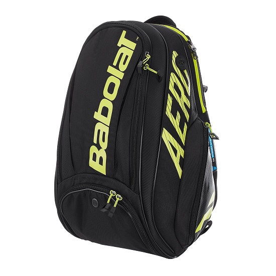 Babolat Pure Aero Yellow Black Tennis Backpack