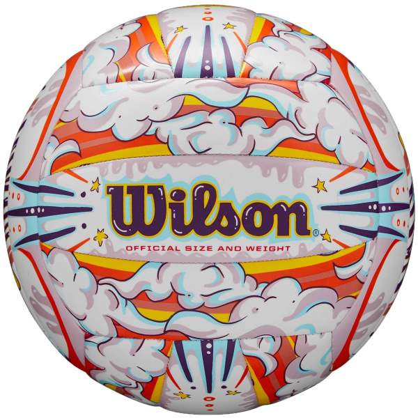 Wilson Graffiti Peace White/Orange Volleyball WS