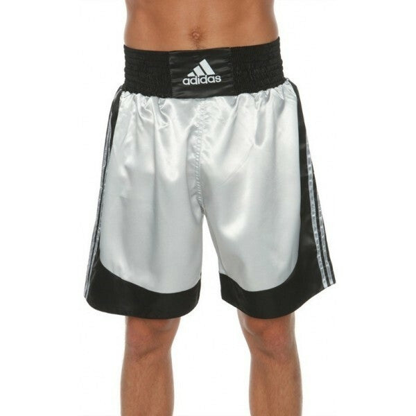 Adidas Martial Arts Adult Black Silver MMA Muay Thai & Boxing Shorts ADISMB03 RDA