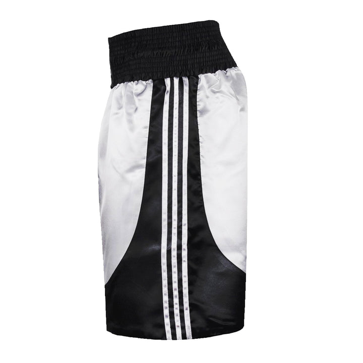 Adidas Martial Arts Adult Black Silver MMA Muay Thai & Boxing Shorts ADISMB03 RDA