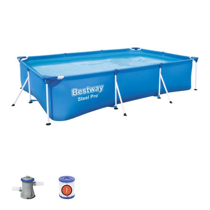 Bestway Steel Pro Rectangular Deluxe Frame Pool WS