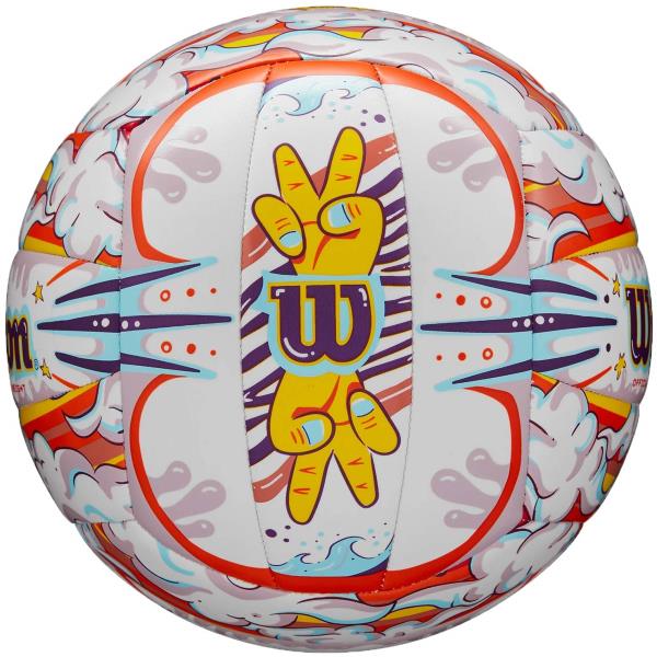 Wilson Graffiti Peace White/Orange Volleyball WS