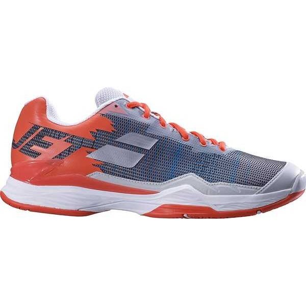 Babolat Jet Mach I All Court Men Silver Neon Strike Tennis Shoes