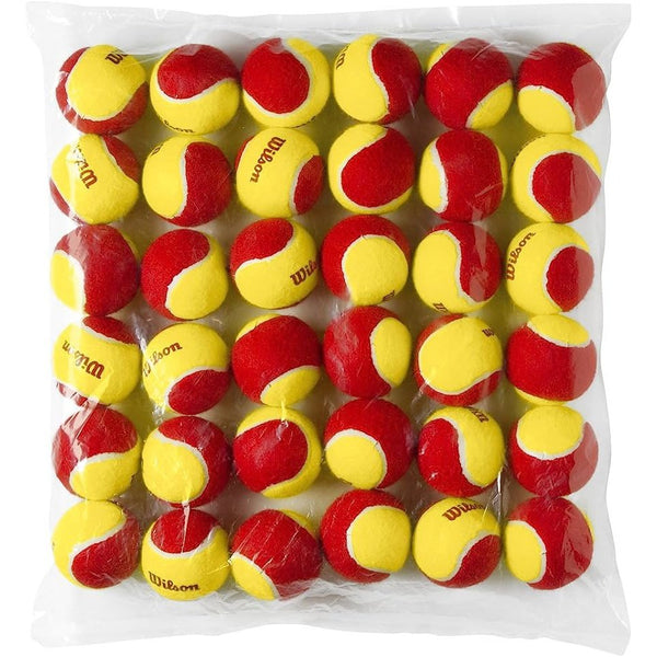 Wilson Starter JUNIOR & BEGINNER X36 RED Tennis Balls Pack WS