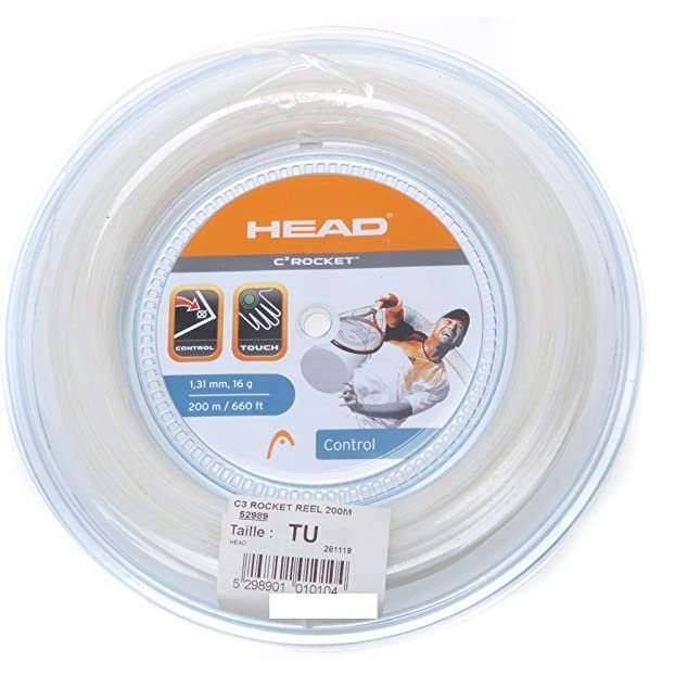 Head 18R C3 Rocket 200m Tennis Reel String WS