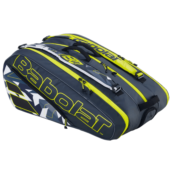 Babolat RH12 Pure Aero Grey Yellow White Tennis Bag