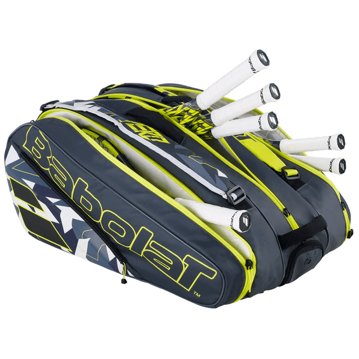 Babolat RH12 Pure Aero Grey Yellow White Tennis Bag