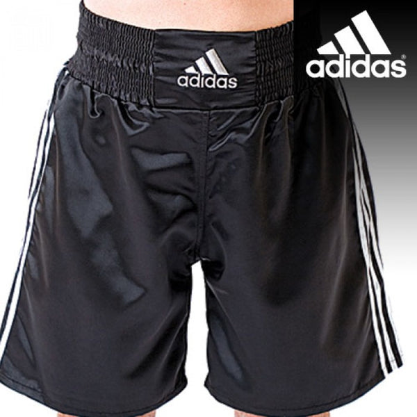 Adidas Martial Arts Adult Black White MMA Muay Thai & Multi Boxing Shorts ADISMB02 RDA