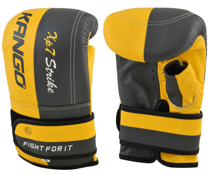 Kango Martial Arts Unisex Strike Boxing Leather Gloves WS