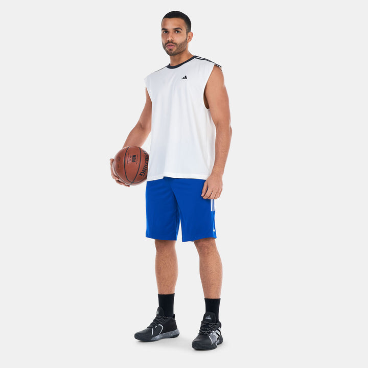 Adidas MEN All World White Basketball Tank Top Jersey T-Shirt T