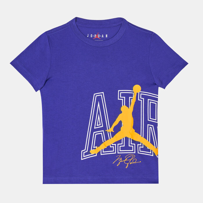 Jordan Jumpman Kids Air Rise Purple Basketball T-Shirt T