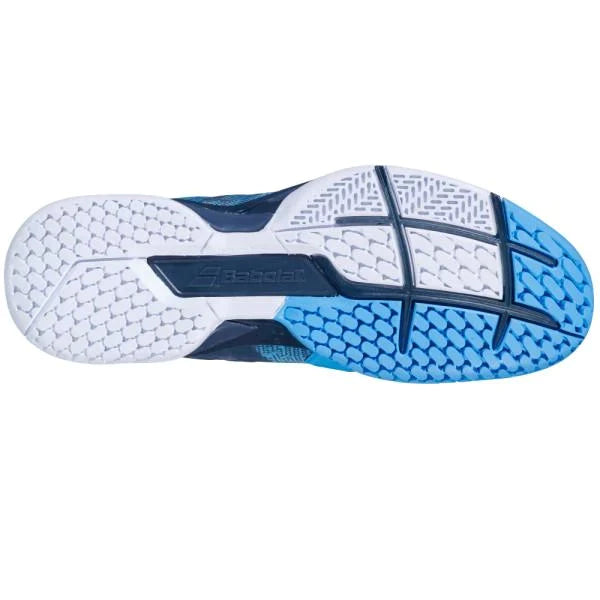 Babolat Propulse Blast All Court Juniors & Ladies Grey Blue Tennis & Padel Shoes