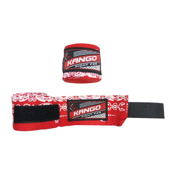 Kango Martial Arts Unisex Adult Red White Bandage WS