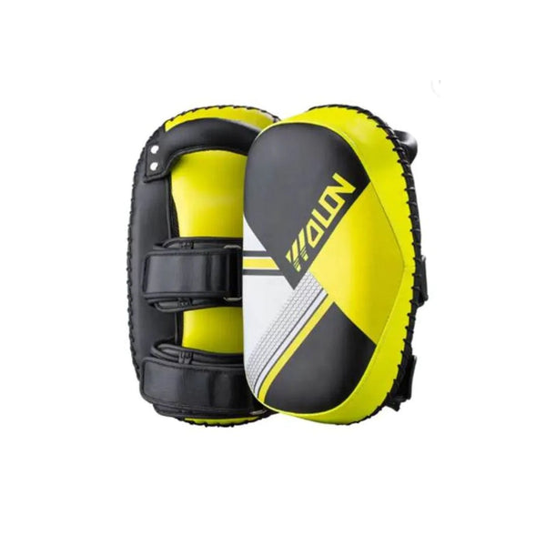 Wolon Martial Arts Focus Adult Leather Boxing MMA Yellow Training Shield 1 piece WS