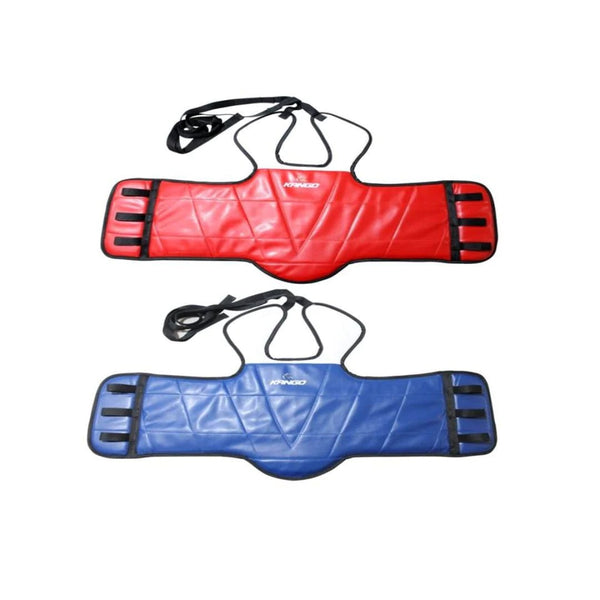 Kango Martial Arts Unisex Adult Double Face Red Blue Chest Guard WS