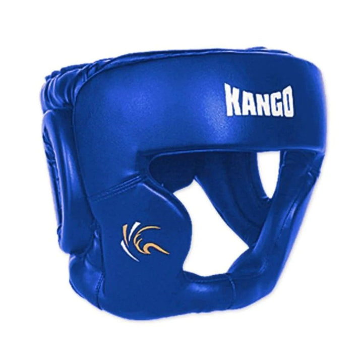 Kango Martial Arts Unisex Adult Blue Leather Head Guard WS