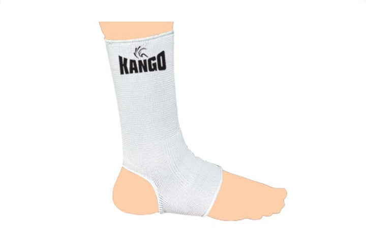 Kango Martial Arts White Strechable Packing Hanger Polybag Safety Ankle Brace WS