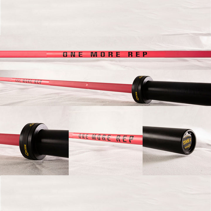 Explode Fitness Gym CrossFit 15 KG Cerakote "One More Rep" OLYMPIC Barbell EX