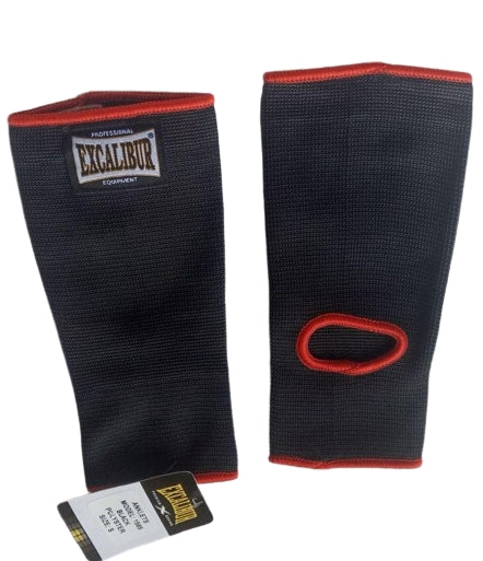 Excalibur Martial Arts Safety Black And Red Ankle Brace WS