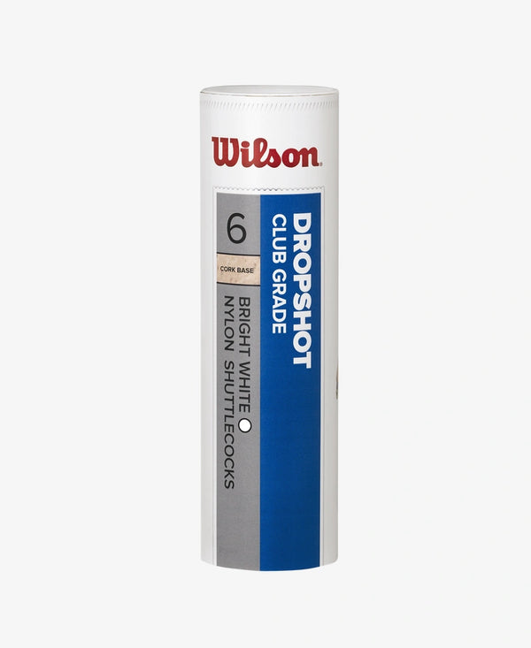 Wilson Dropshot Badminton Shuttlecocks 6 Pack Tube WS