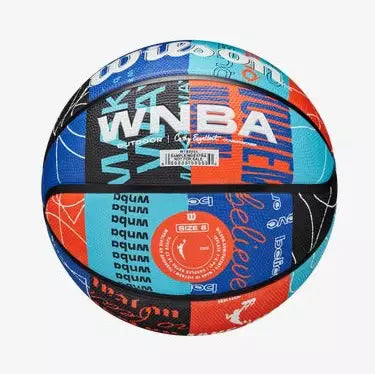 Wilson WNBA Heir DNA Size 6 Outdoor Blue Orange Basketball WS