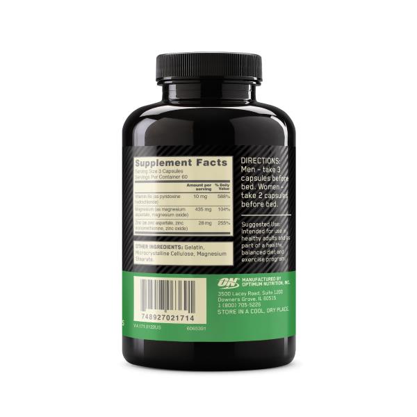 Optimum Nutrition Zinc Magnesium Aspartate Capsules WS