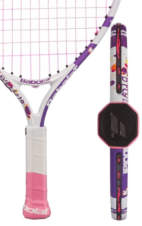 Babolat B-FLY 19 White Purple Tennis Racket 2023