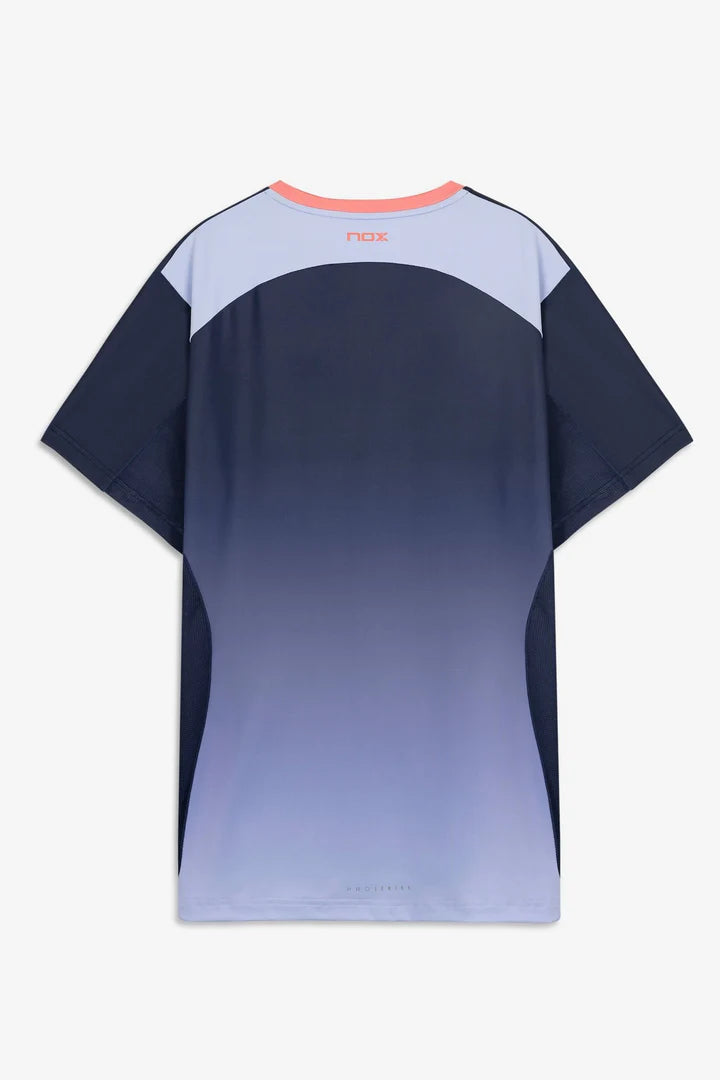 Nox PRO FIT Men Blue Gradient Padel Sports T-Shirt WS