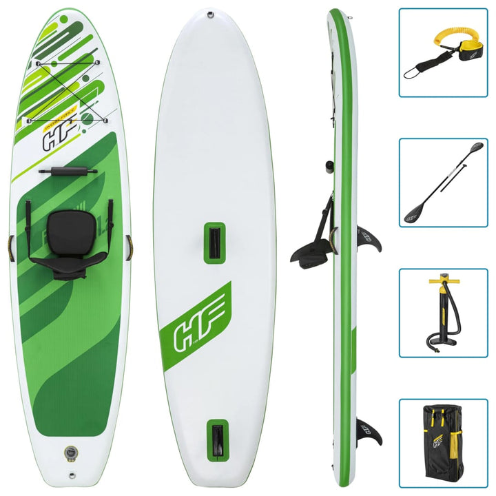 Bestway Hydro-Force Freesoul Tech Stand Up Paddleboard Water Kayak Convertible Set WS