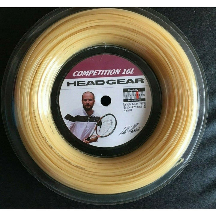 Head Competition 124M - 1.28mm/16L A.AGASSI LTD Tennis Reel String WS