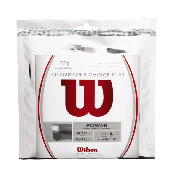 Wilson Champions Choice Duo Hybrid Tennis String Set WS