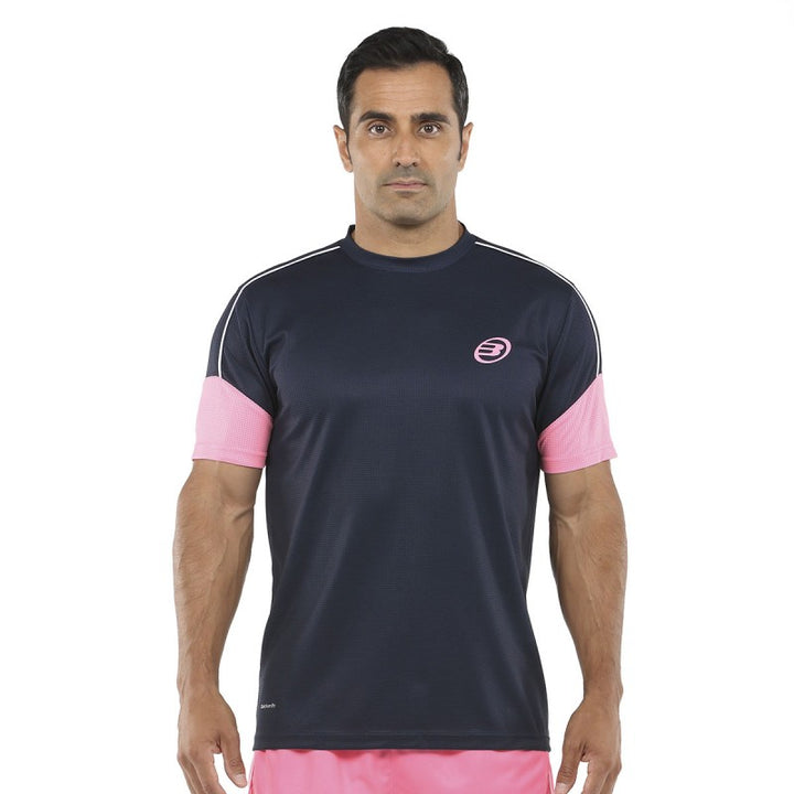 Bullpadel Caqueta black pink Padel Tshirt