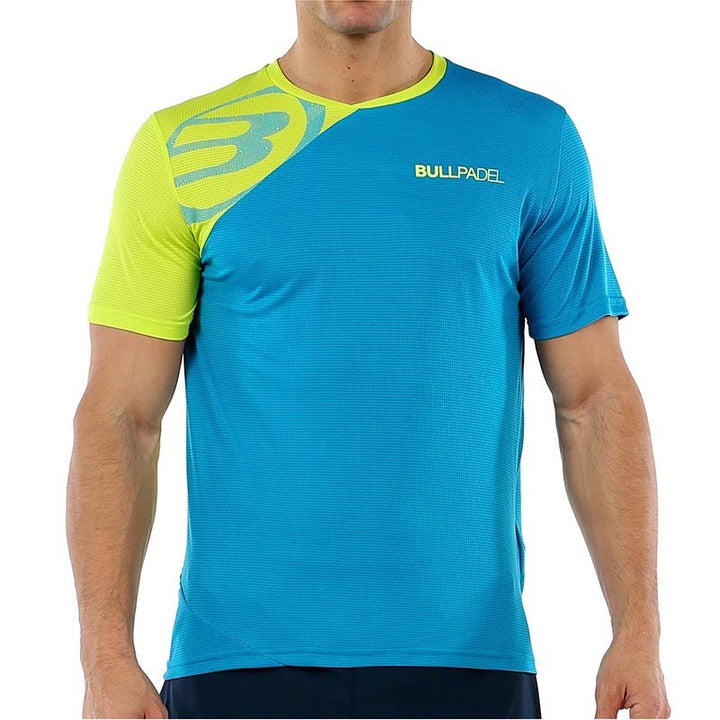 Bullpadel Chamois Atomic Blue Lime Padel Tshirt