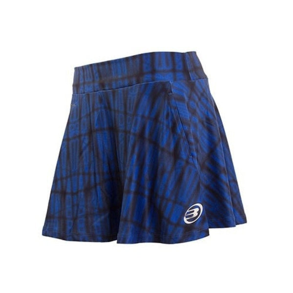 Bullpadel Volta Navy Blue Print Ladies Padel Skirt