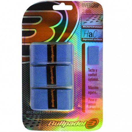 Bullpadel Blue Padel Racket Overgrips 3X