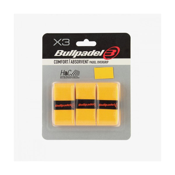 Bullpadel Mustard Yellow Padel Racket Overgrips 3X