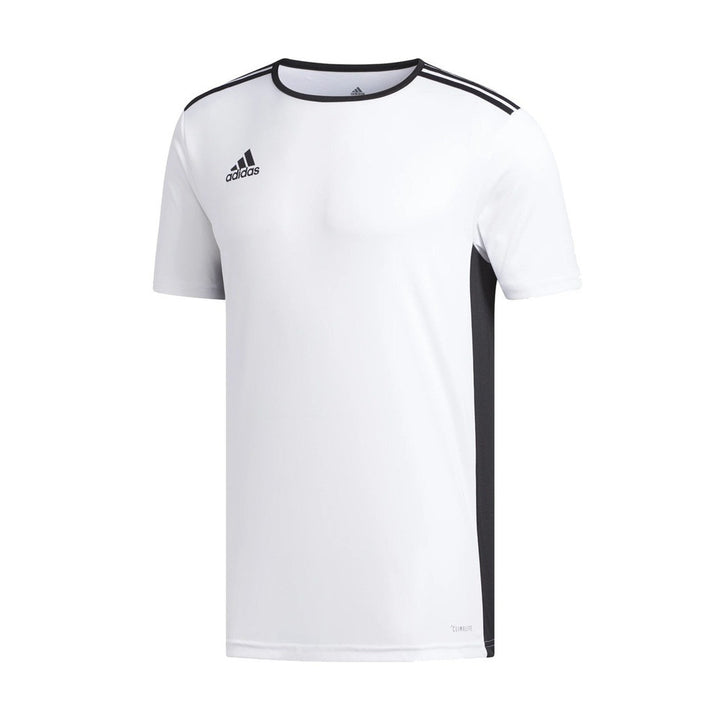 adidas Striped White Workout Tshirt